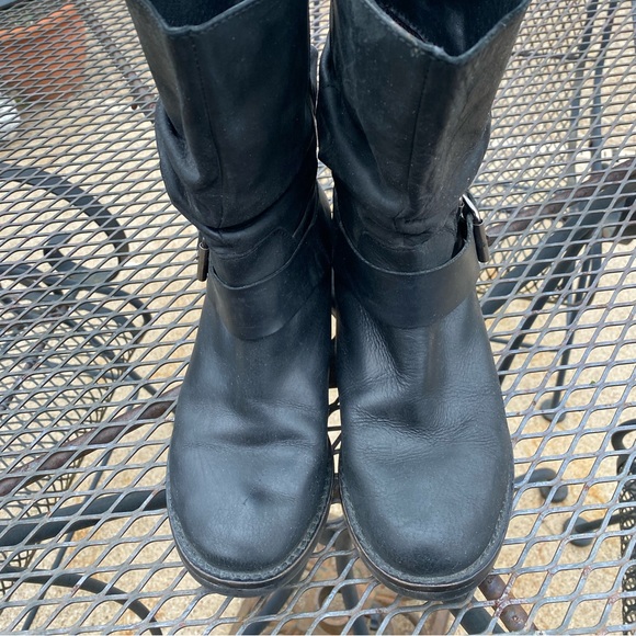 Matisse Engineer (Robbie) Side Buckle Black Leather Moto Biker Boots Size 6.5 - Picture 4 of 16